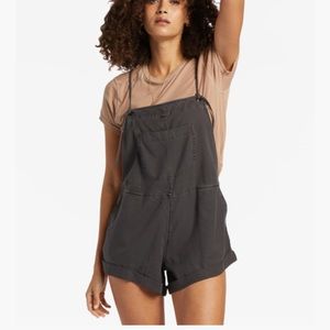 Billabong Olive Green Romper/short overalls.